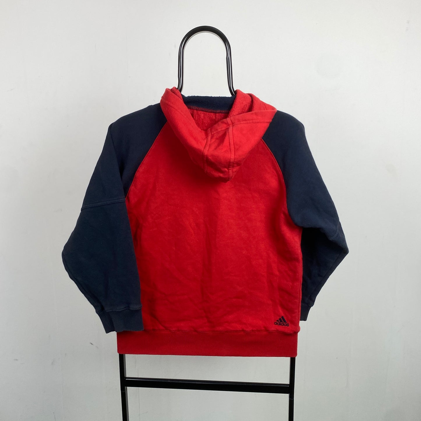 00s Adidas Hoodie Red XS