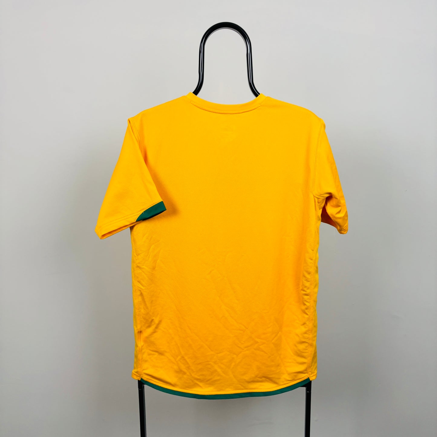 00s Nike Australia Football Shirt T-Shirt Yellow Small