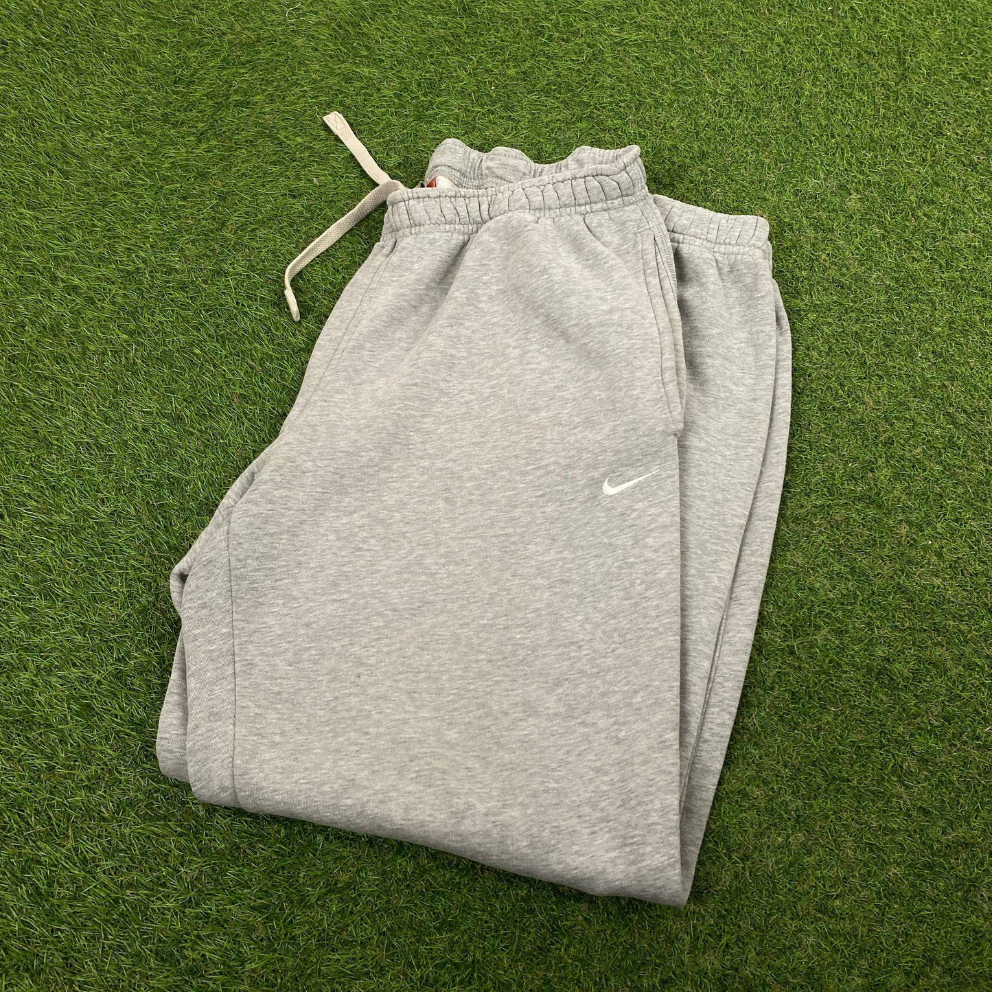 00s Nike Wide Leg Cotton Joggers Grey Small