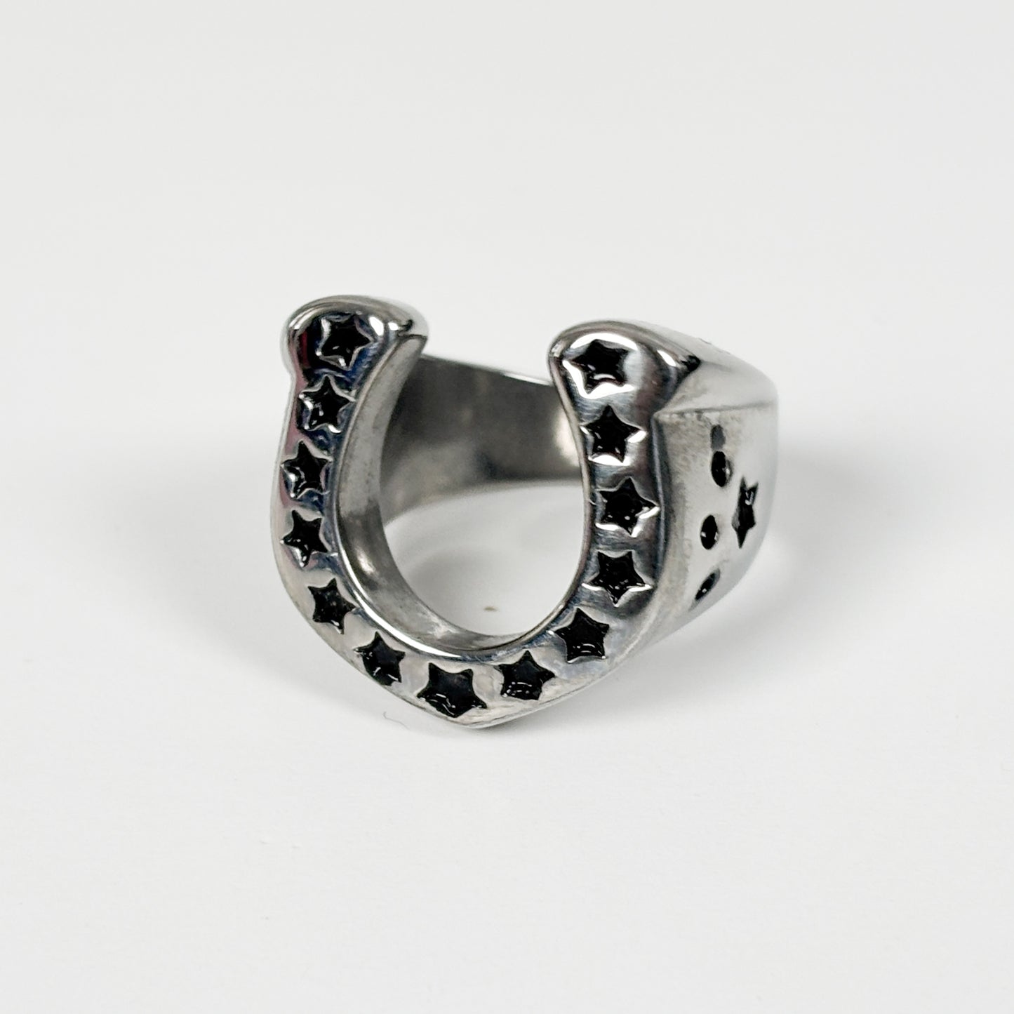 Lucky Horseshoe Ring Silver