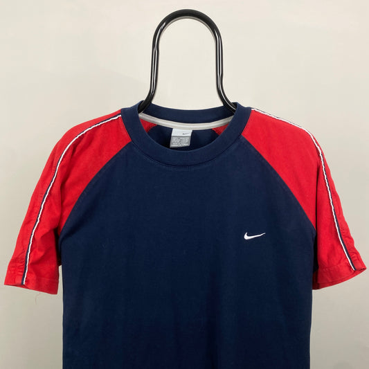 00s Nike Contrast T-Shirt Blue Large