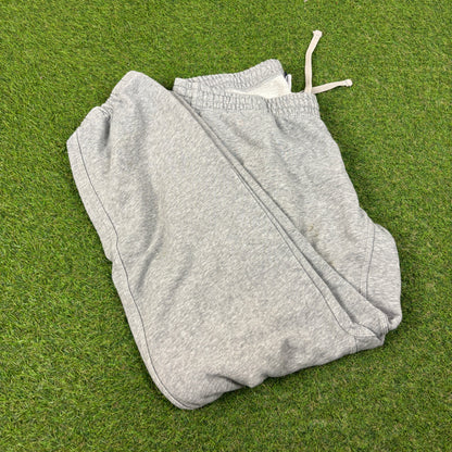 00s Nike Wide Leg Cotton Joggers Grey Large