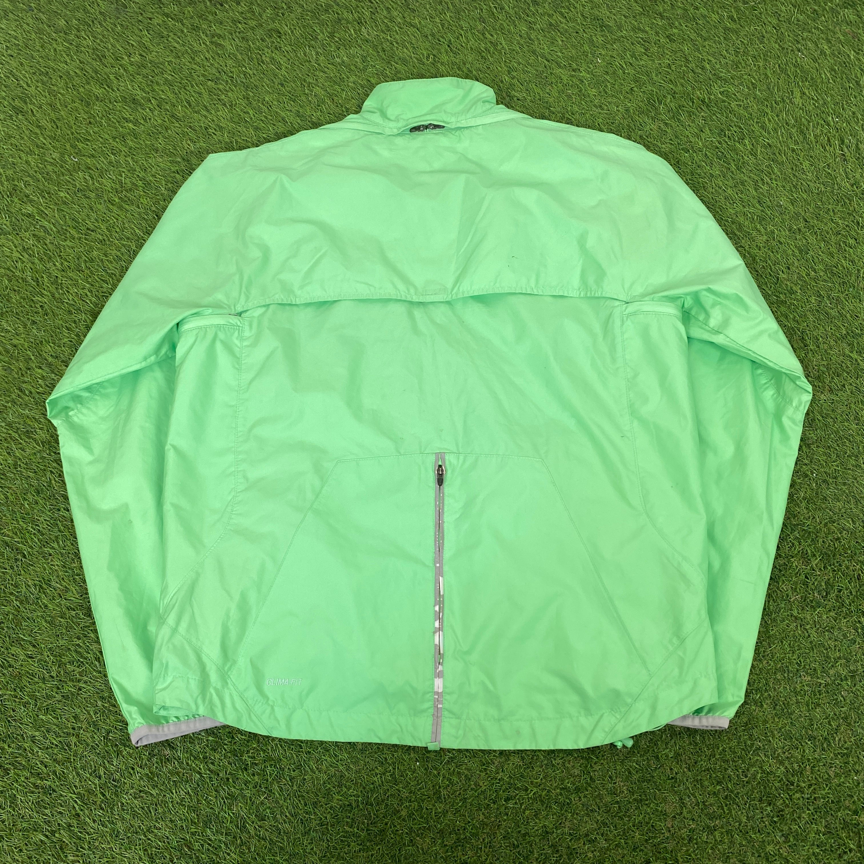 00s Nike Clima-Fit Piping Jacket + Joggers Set Green Womens Medium