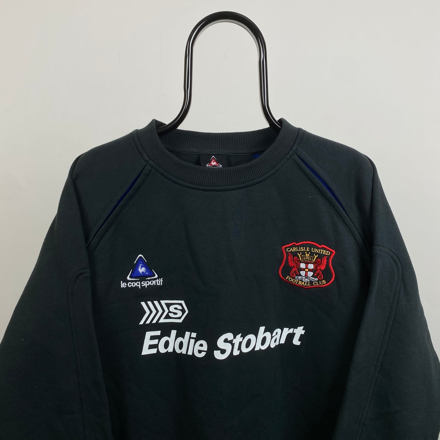 Retro Le Coq Sportif Carlisle United Sweatshirt Black XXL