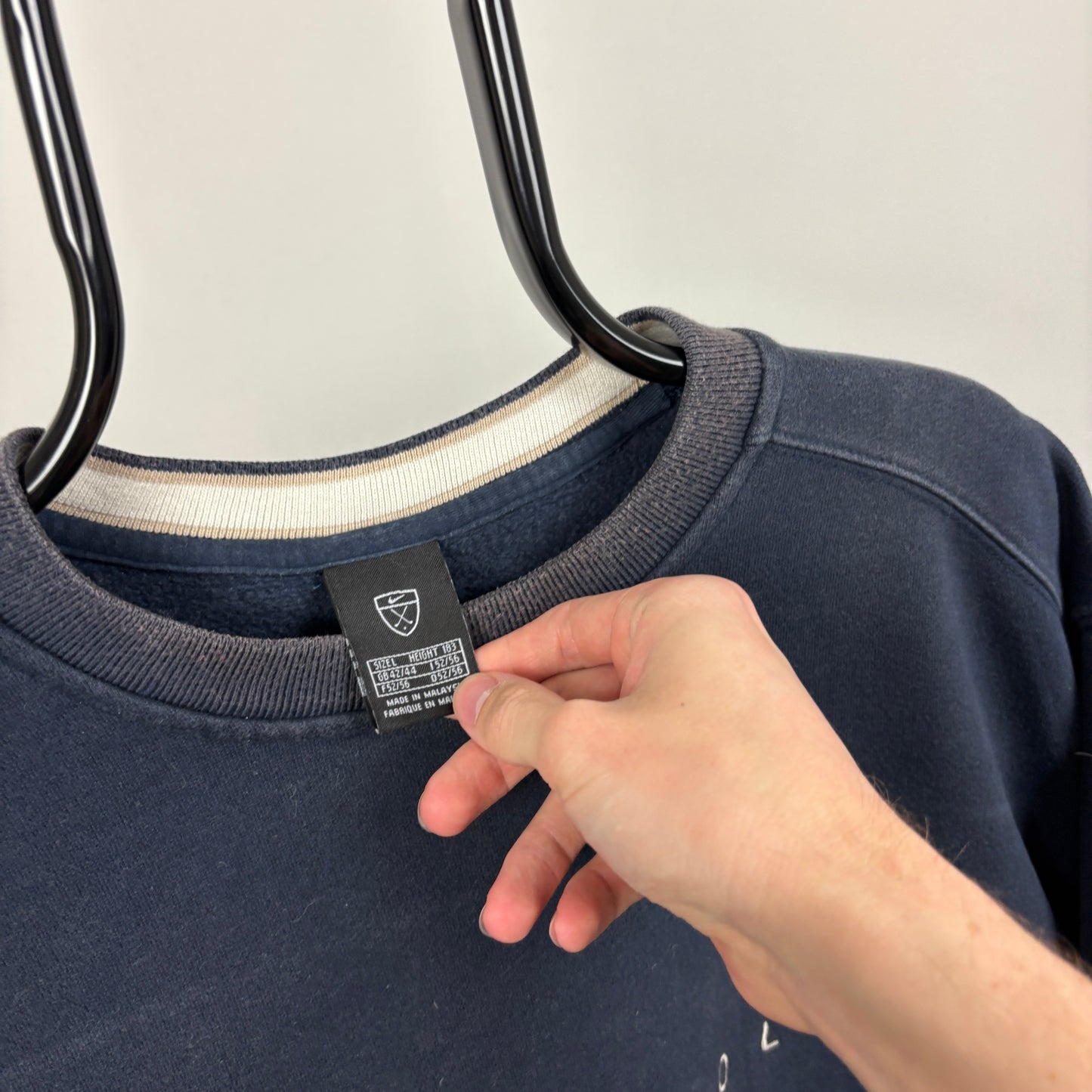 00s Nike Golf Sweatshirt Blue Large