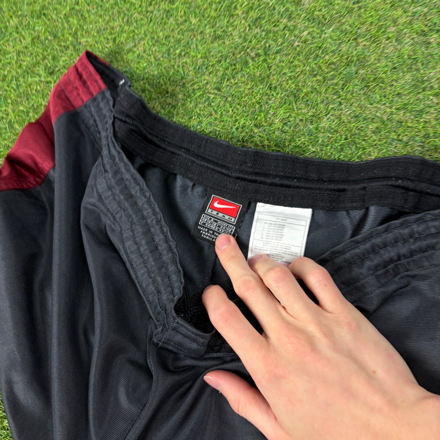 90s Nike Football Shorts Grey Large