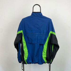 90s Nike Windbreaker Jacket Blue Large