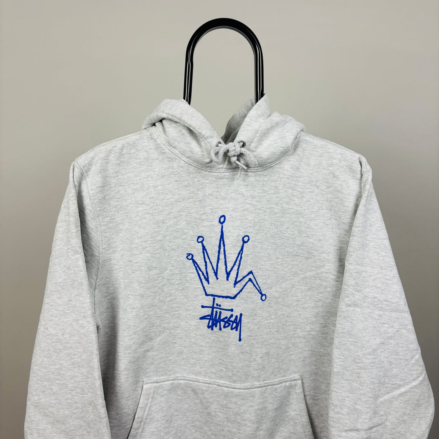 00s Stussy Hoodie Grey Small