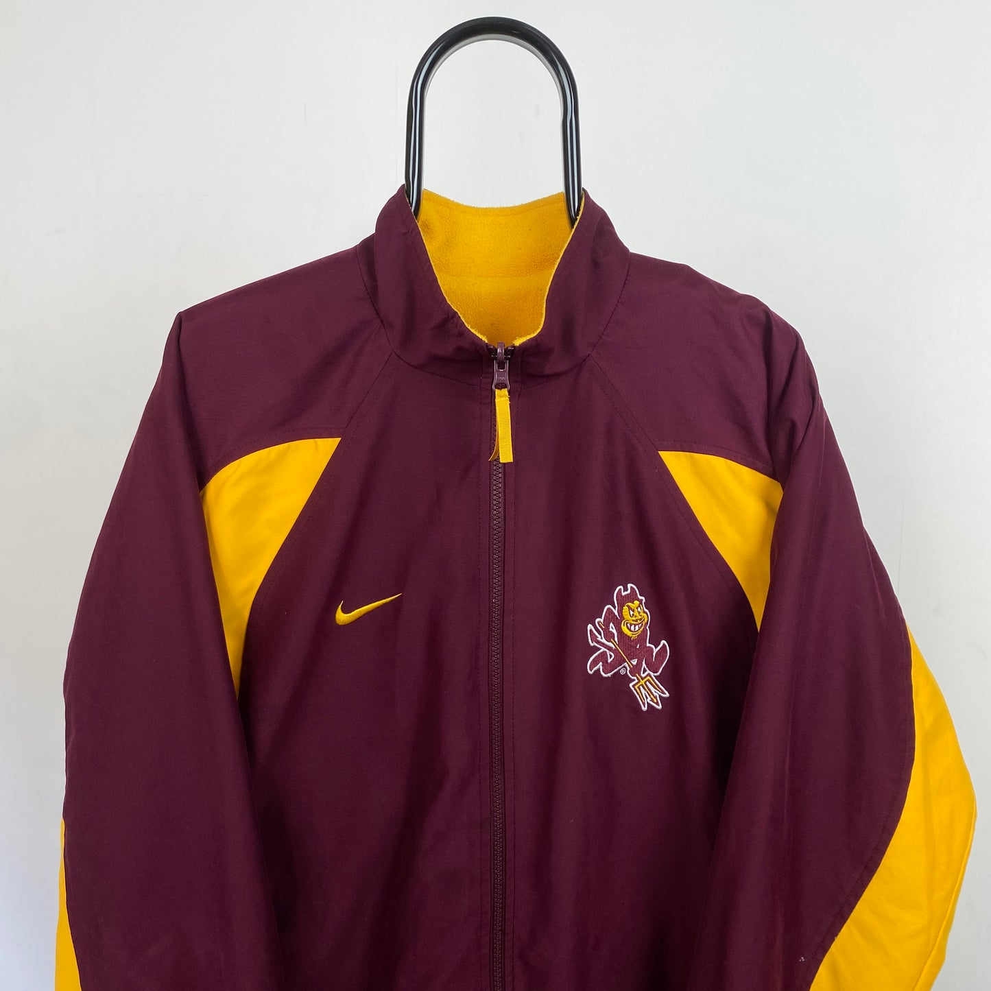 00s Nike Arizona State Reversible Fleece Jacket Red Large