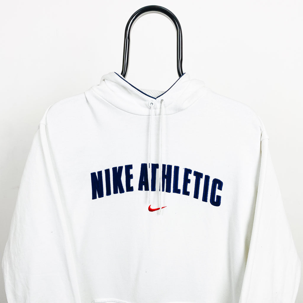 00s Nike Athletic Hoodie White Small