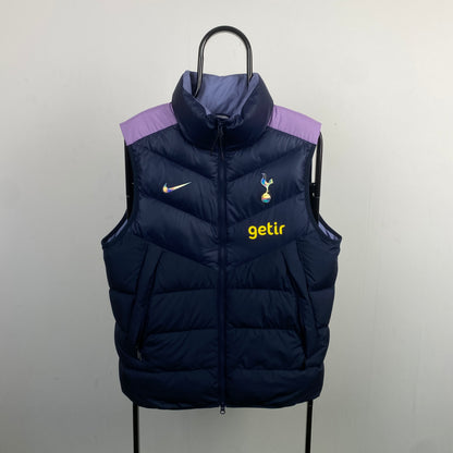 00s Nike Tottenham Hotspur Puffer Gilet Jacket Purple Medium