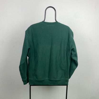 Retro Carhartt Sweatshirt Green Small