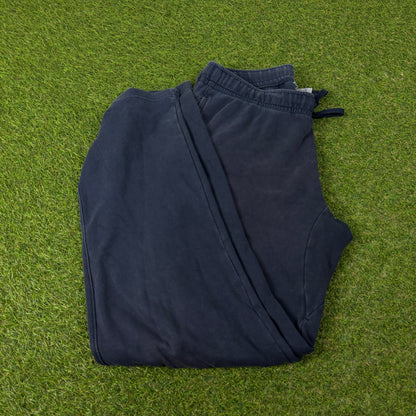 00s Nike Wide Leg Cotton Joggers Blue Small