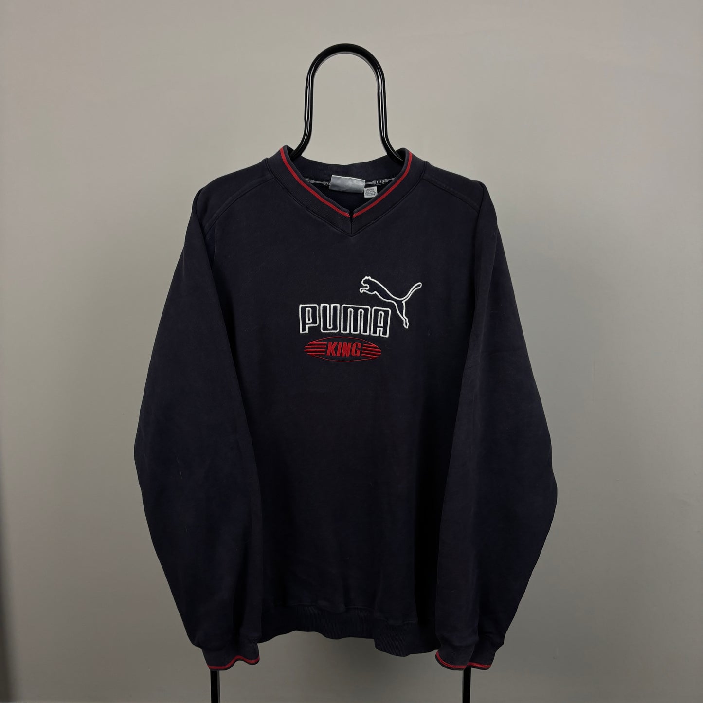 90s Puma King Sweatshirt Blue XL
