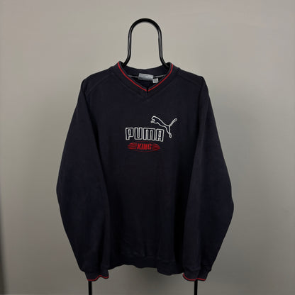 90s Puma King Sweatshirt Blue XL