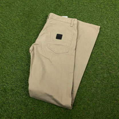 Retro Carhartt Trousers Joggers Brown Small