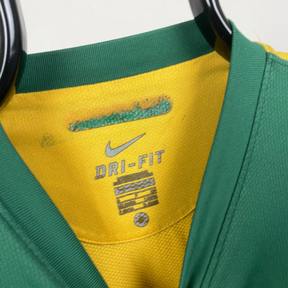 00s Nike Australia Football Shirt T-Shirt Yellow Small