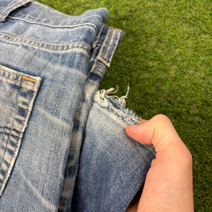 00s Nike Carhartt Denim Jeans Joggers Blue XXL 44x32