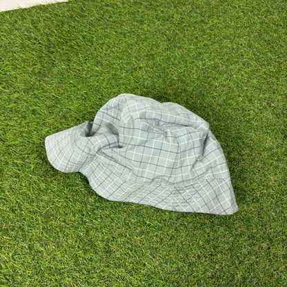 00s Nike Reversible Plaid Bucket Hat Blue