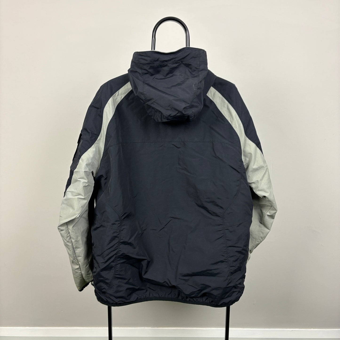 00s Nike Reversible Fleece Coat Jacket Black XL