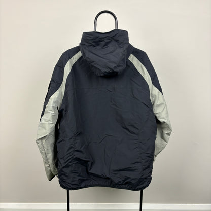00s Nike Reversible Fleece Coat Jacket Black XL
