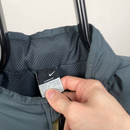 00s Nike Juventus T90 Windbreaker Jacket Grey Small