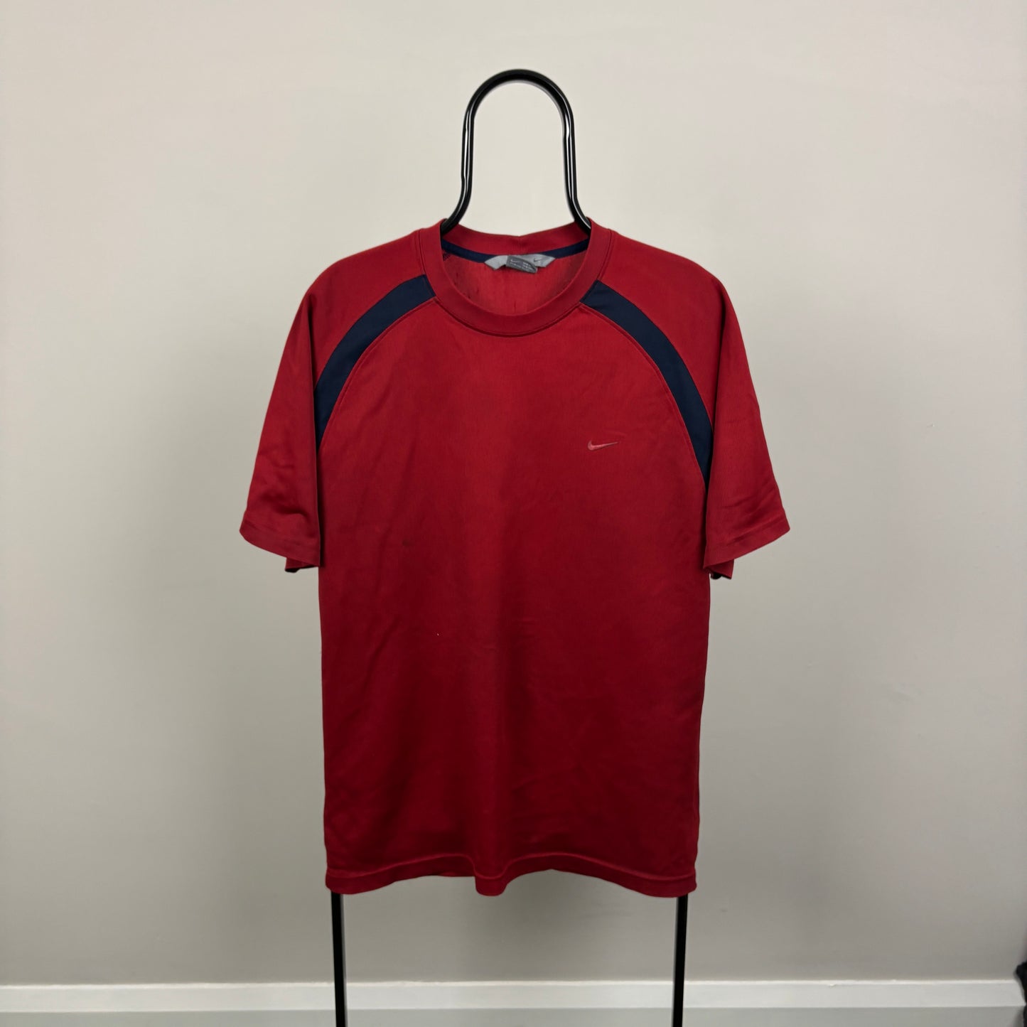 00s Nike Sports T-Shirt Red XXL