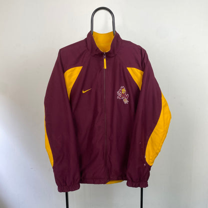 00s Nike Arizona State Reversible Fleece Jacket Red Large