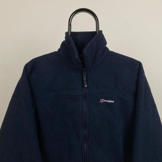 Retro Berghaus Fleece Sweatshirt Blue XL