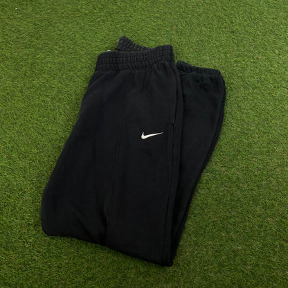 00s Nike Wide Leg Cotton Joggers Black Small