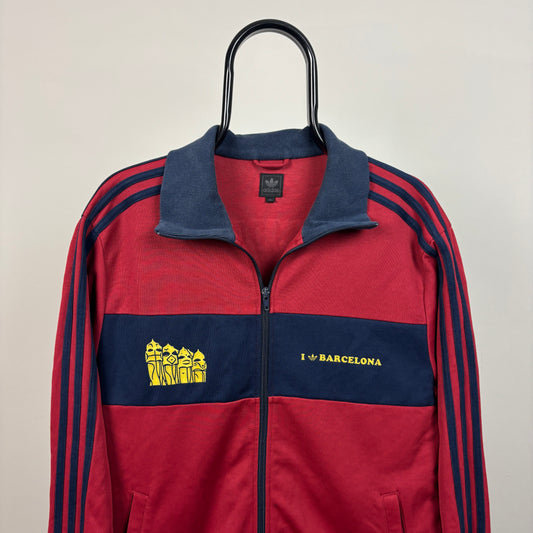 00s Adidas I Love Barcelona Jacket Red XL