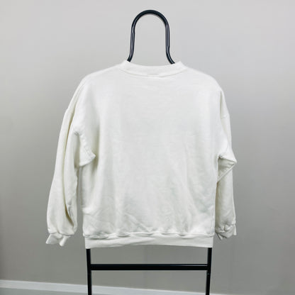 Retro 90s Bird Sweatshirt Brown Small