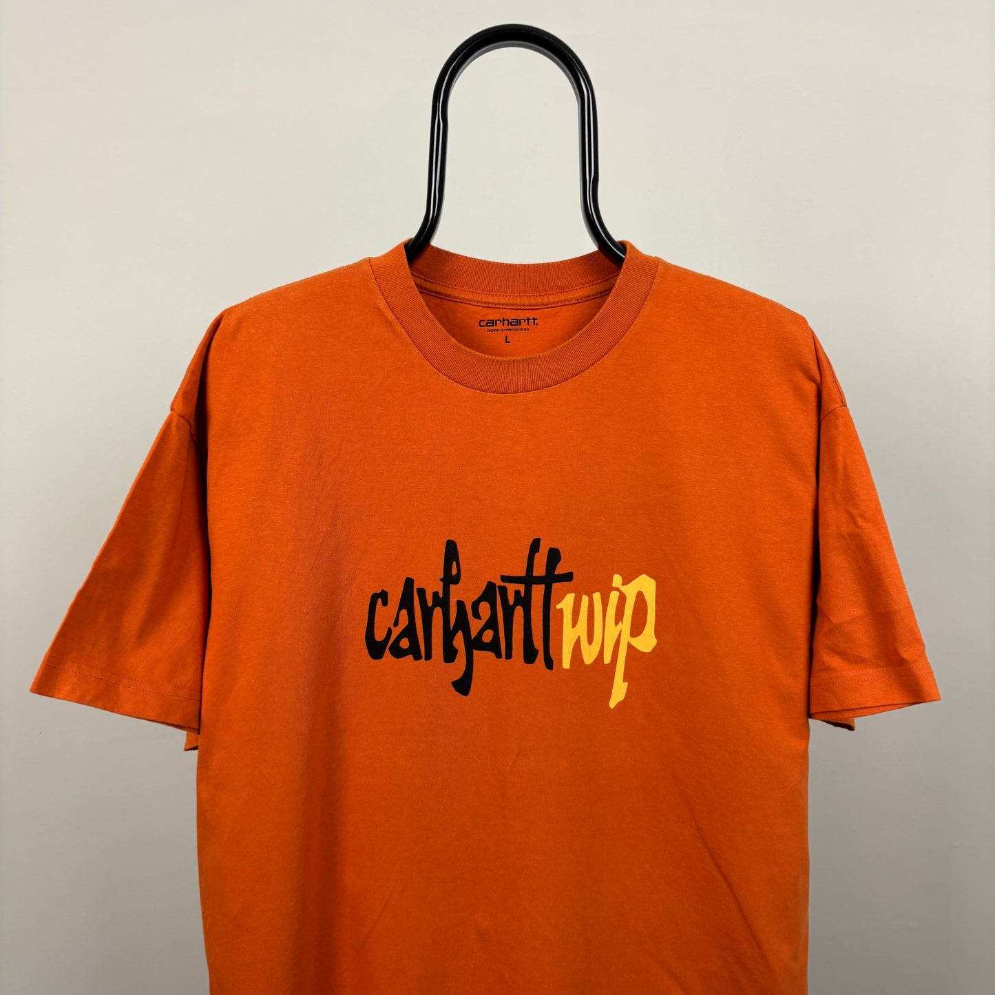 00s Carhartt T-Shirt Orange Large