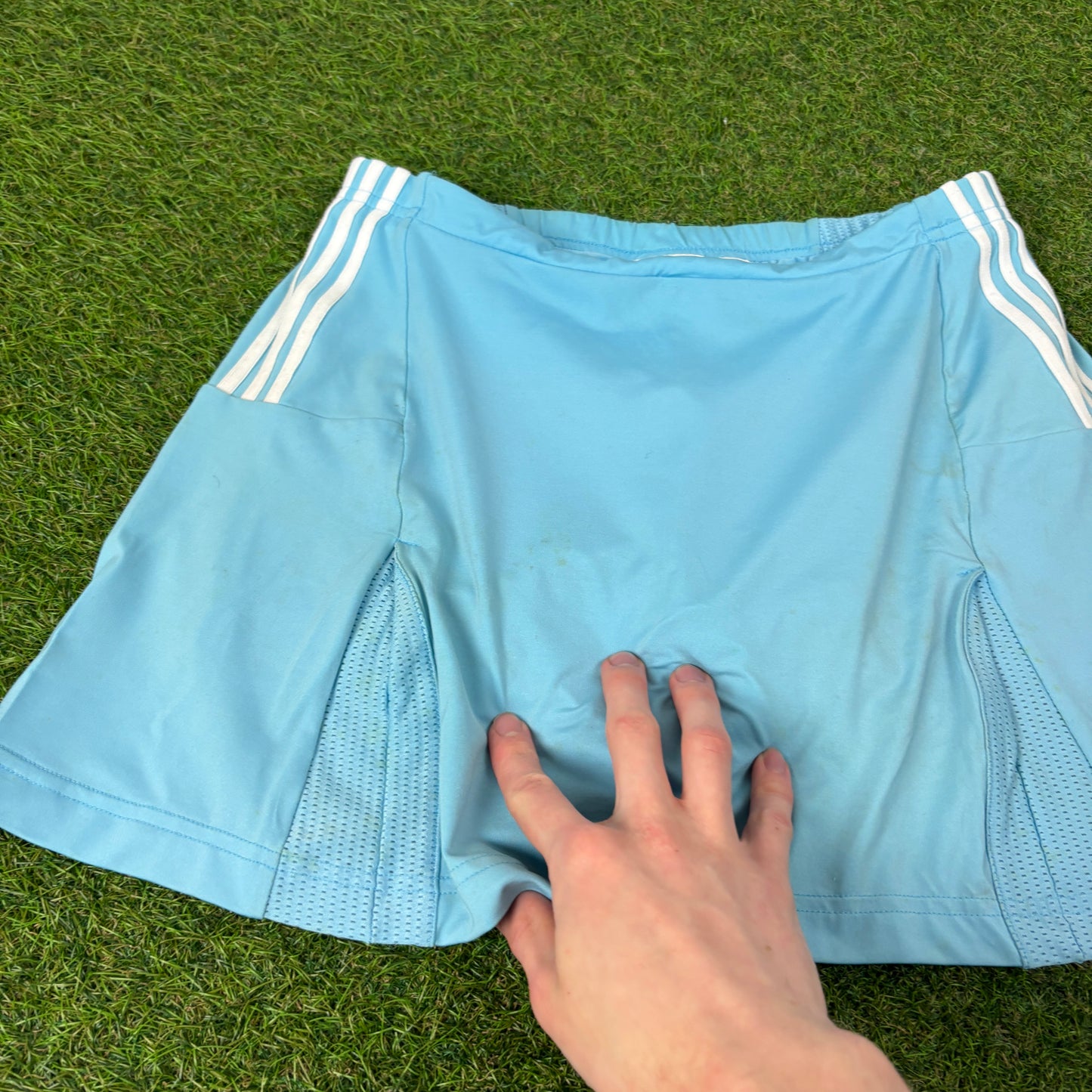 00s Adidas Tennis Skirt Blue Small