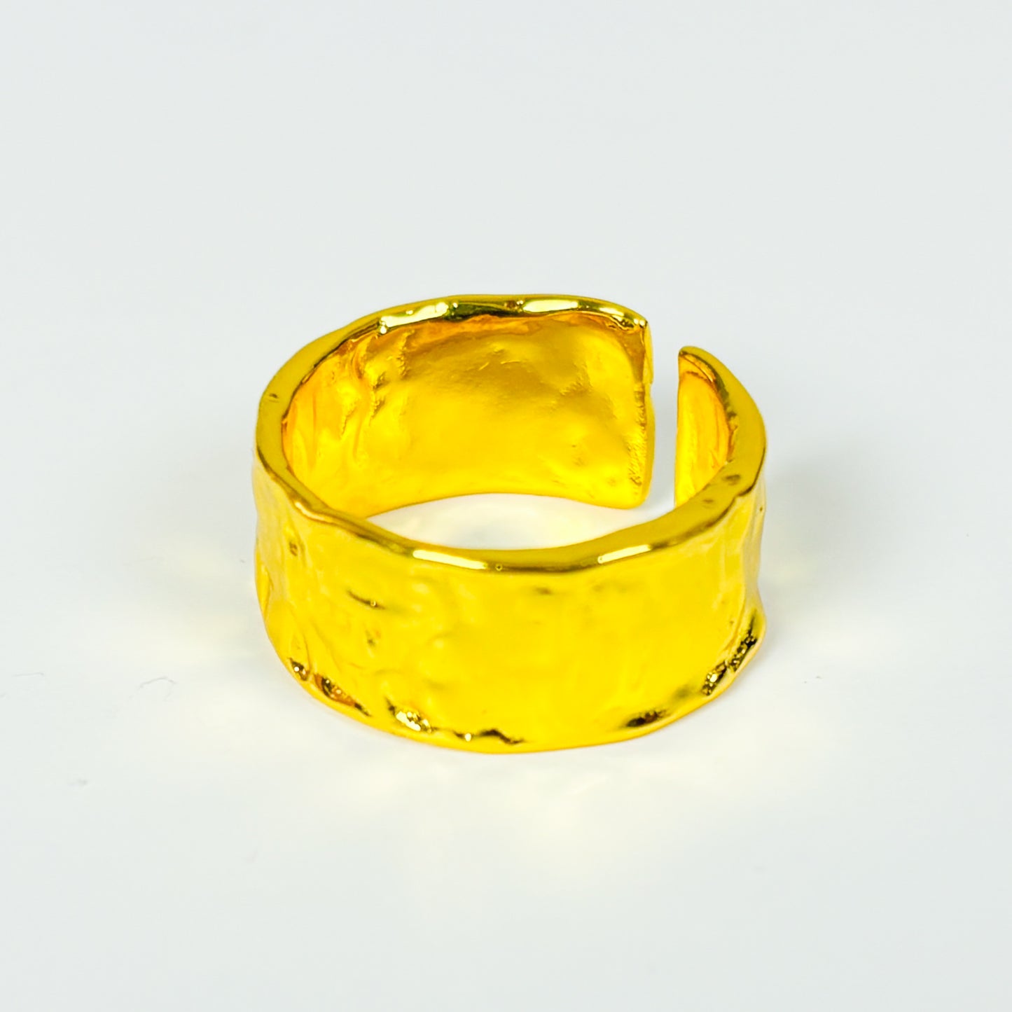 Adjustable Molten Ring Gold