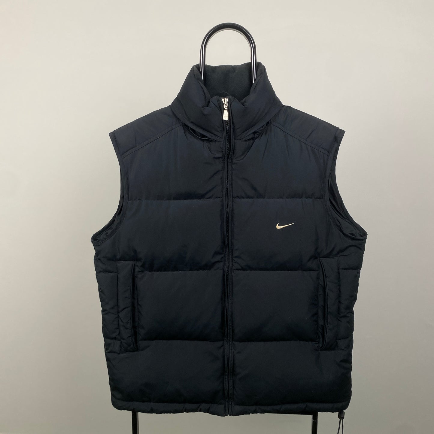 00s Nike Puffer Gilet Jacket Black Medium