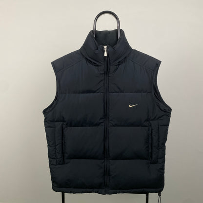 00s Nike Puffer Gilet Jacket Black Medium