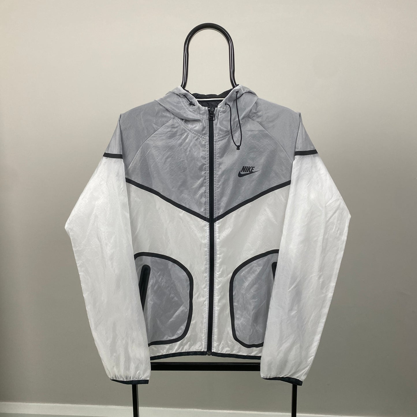 00s Nike Paper Thin Windbreaker Jacket White Large