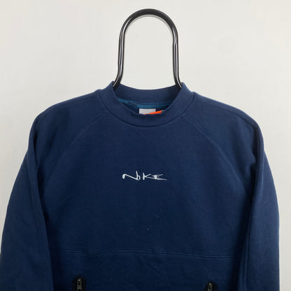 00s Nike Sweatshirt Blue XS