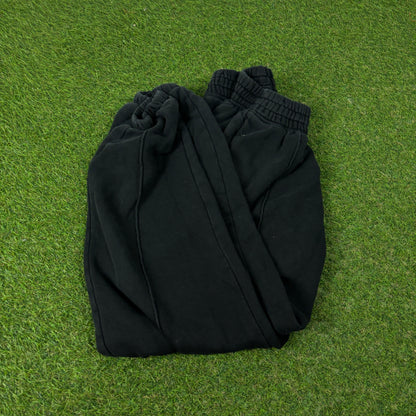 00s Nike Wide Leg Cotton Joggers Black XS