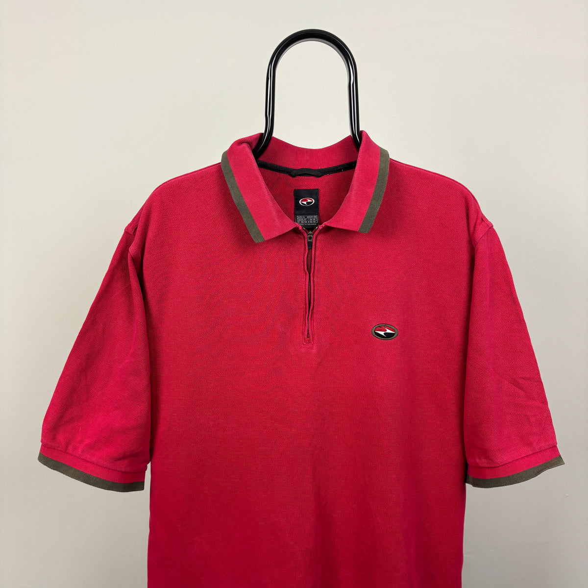 00s Nike Tiger Woods Golf Polo T-Shirt Red XL