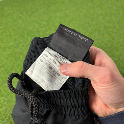 00s Umbro Piping Zip Pocket Shorts Black Small