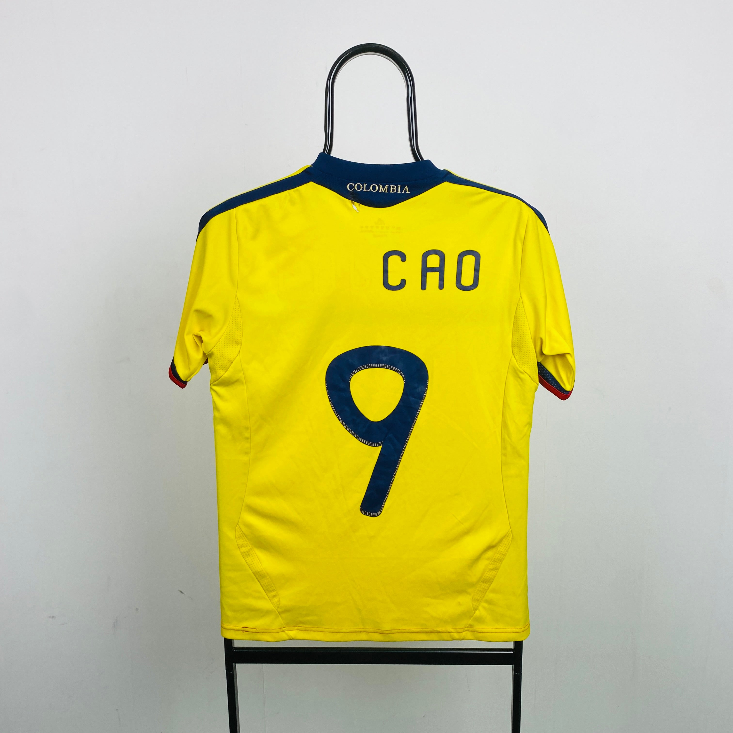 00s Adidas Colombia Football Shirt T-Shirt Yellow Large