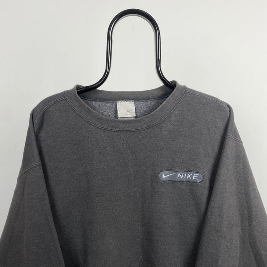 00s Nike Heavyweight Sweatshirt Grey XL