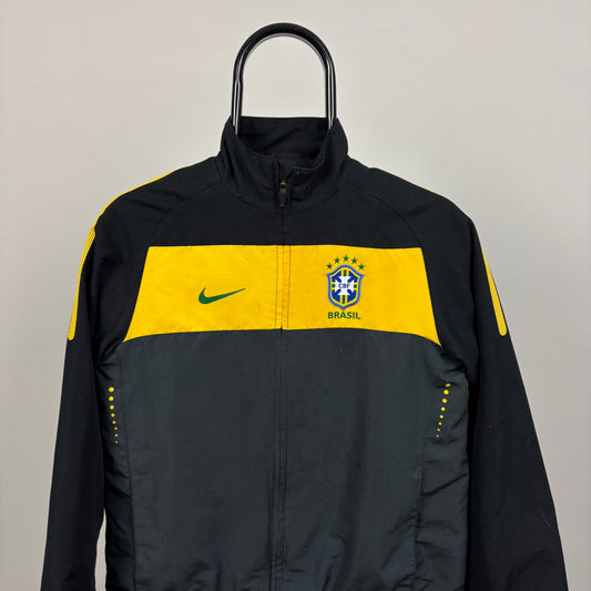 00s Nike Brazil Windbreaker Jacket Black XS