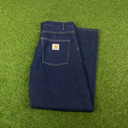00s Carhartt Newel Pant Jeans Joggers Blue Medium