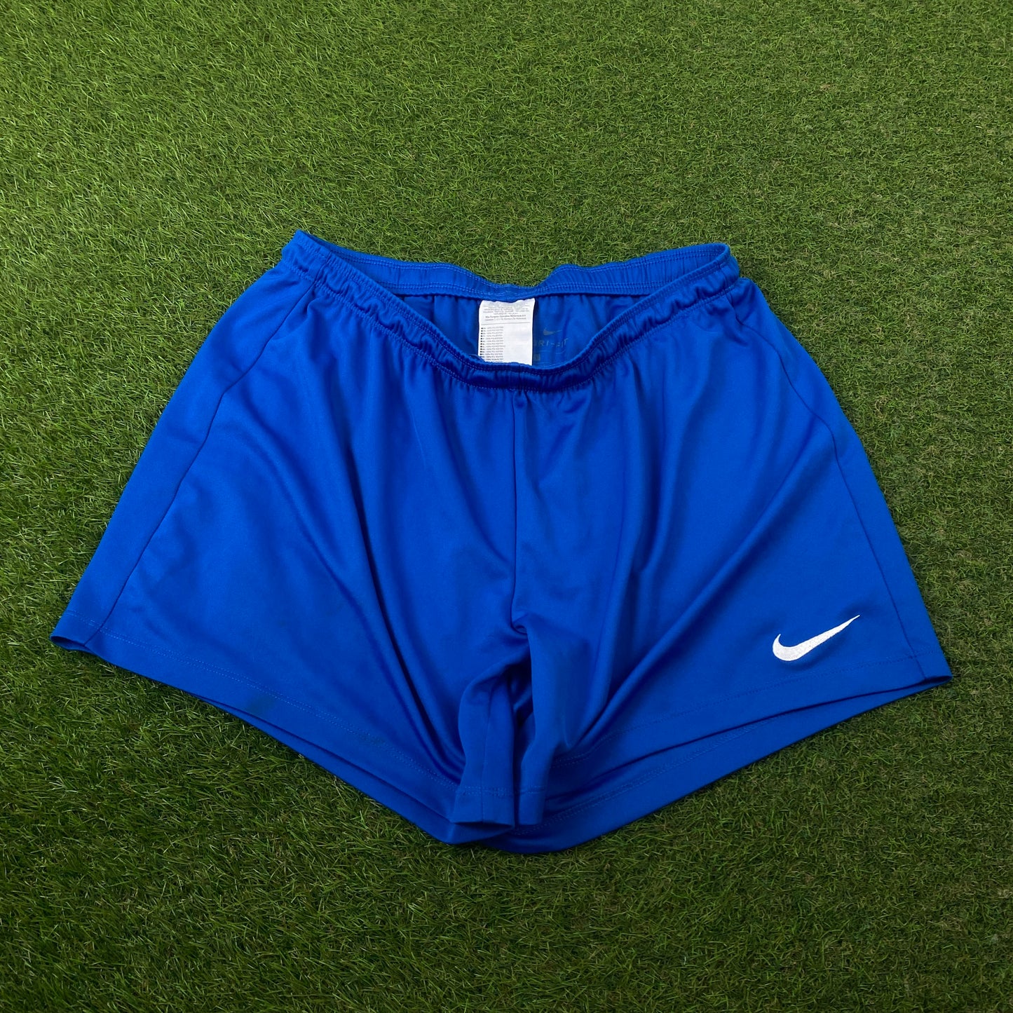 00s Nike Football Shorts Blue Large