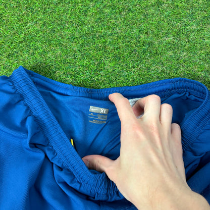 90s Nike Barcelona Football Shorts Blue Small