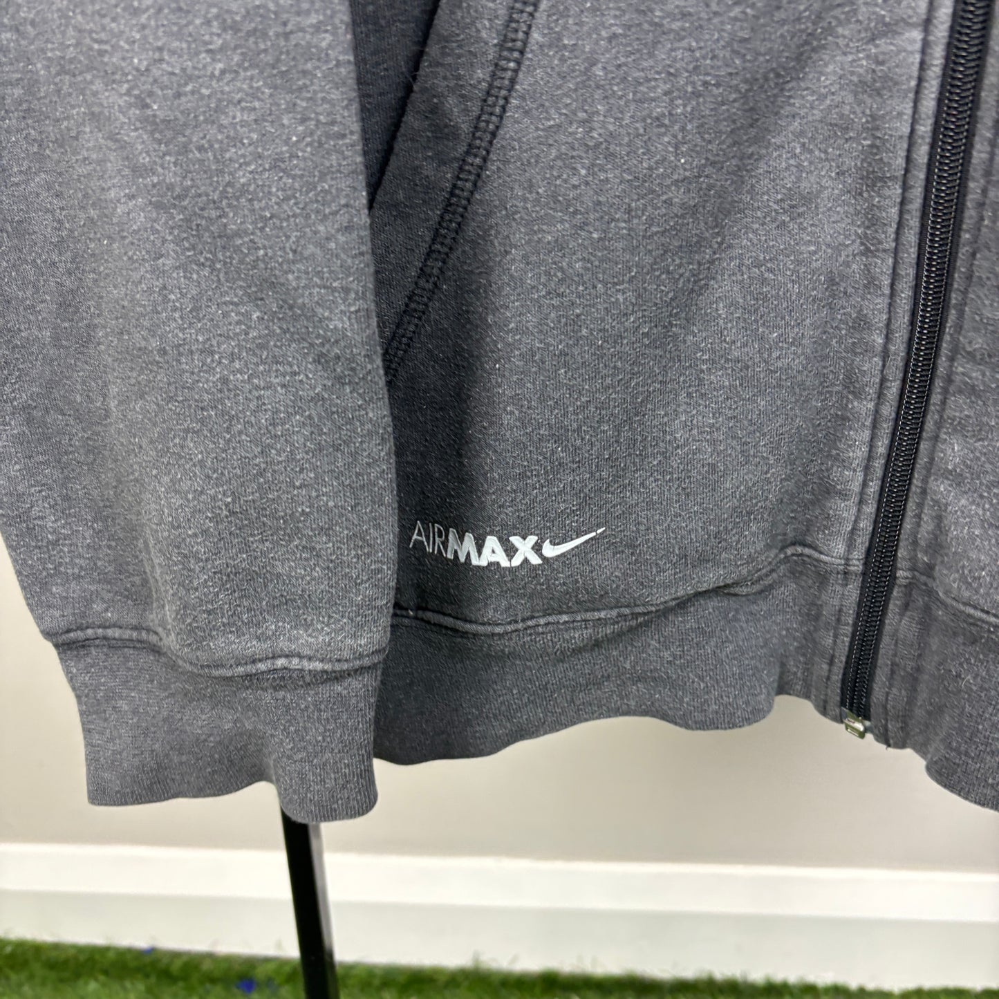 00s Nike Air Max Zip Hoodie Grey Large