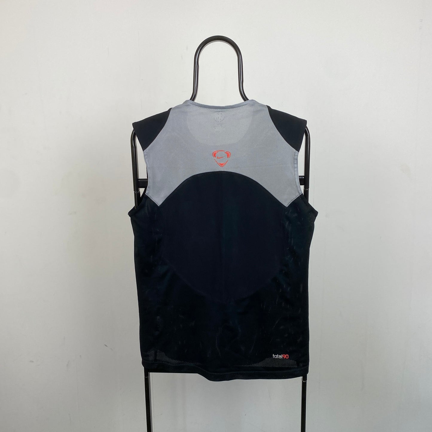 00s Nike Total 90 Vest T-Shirt Black Medium